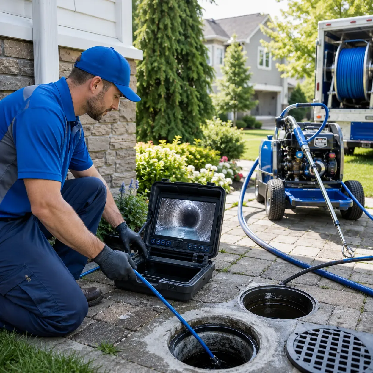 Outdoor drain cleaning professionals serving Needham, MA