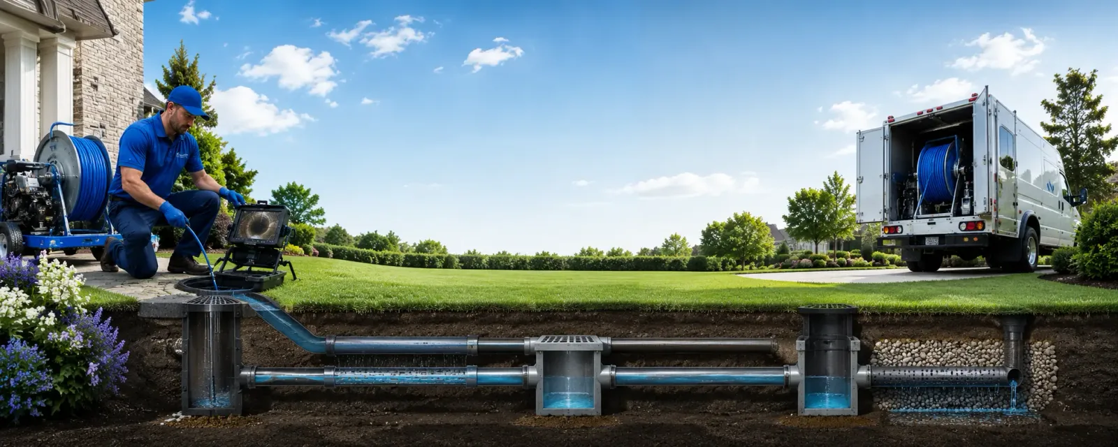 Outdoor drain cleaning information for Needham, MA